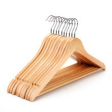 Free sample China manufacture wooden hangers clothes coat hanger for wholesale